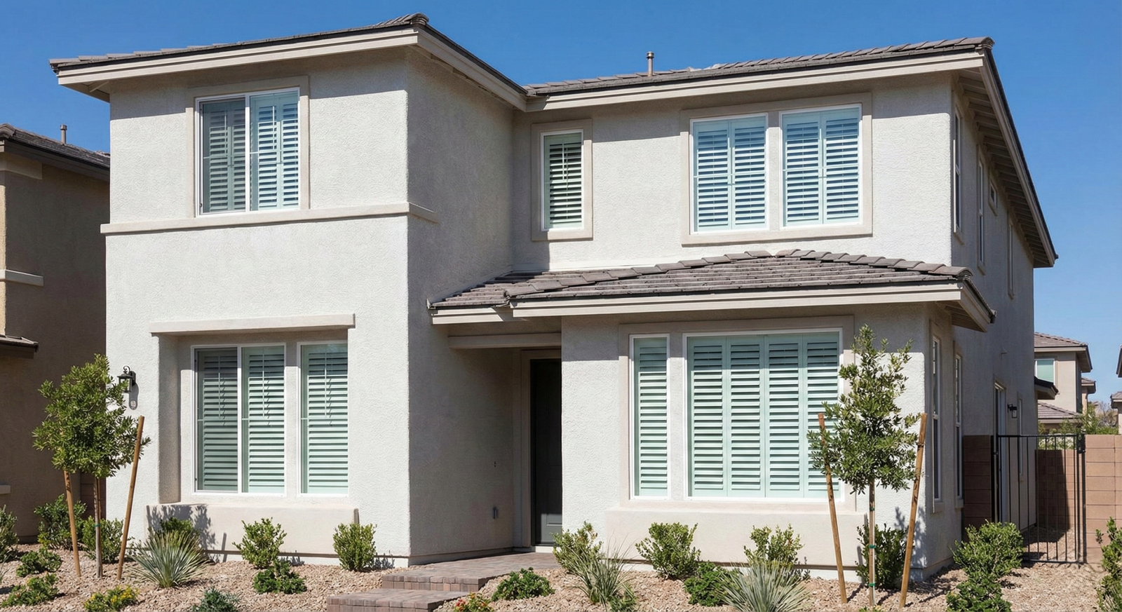 White plantation shutters Stonebridge Summerlin