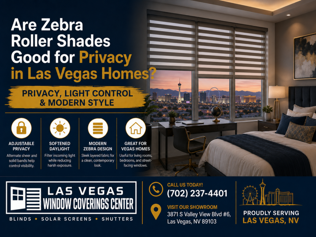 Are Zebra Roller Shades Good for Privacy in Las Vegas Homes?
