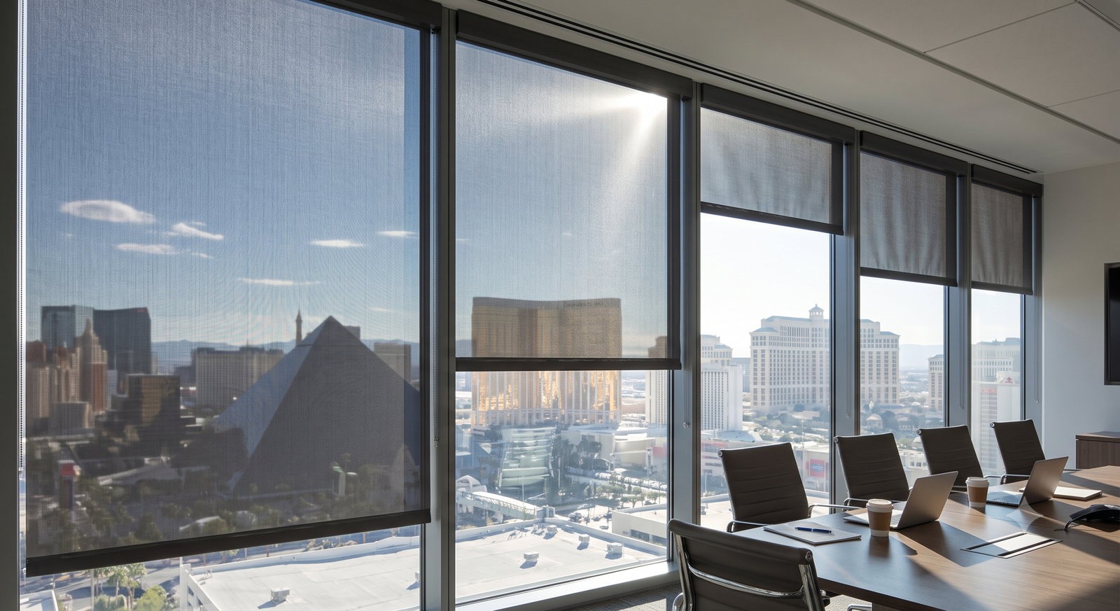 Commercial sun control and window tint alternatives in Las Vegas