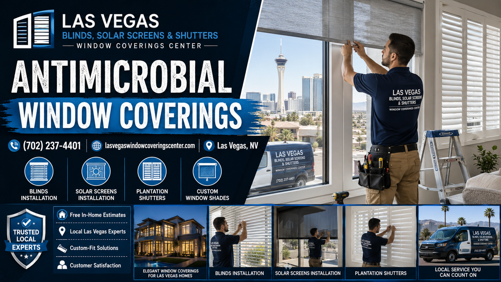 Antimicrobial window coverings guide for Las Vegas homes and businesses