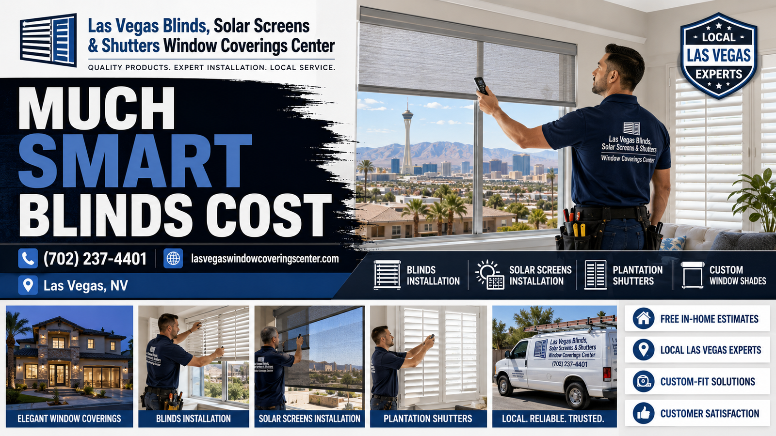 Smart blinds cost guide for Las Vegas homes by Las Vegas Blinds Solar Screens and Shutters Window Coverings Center